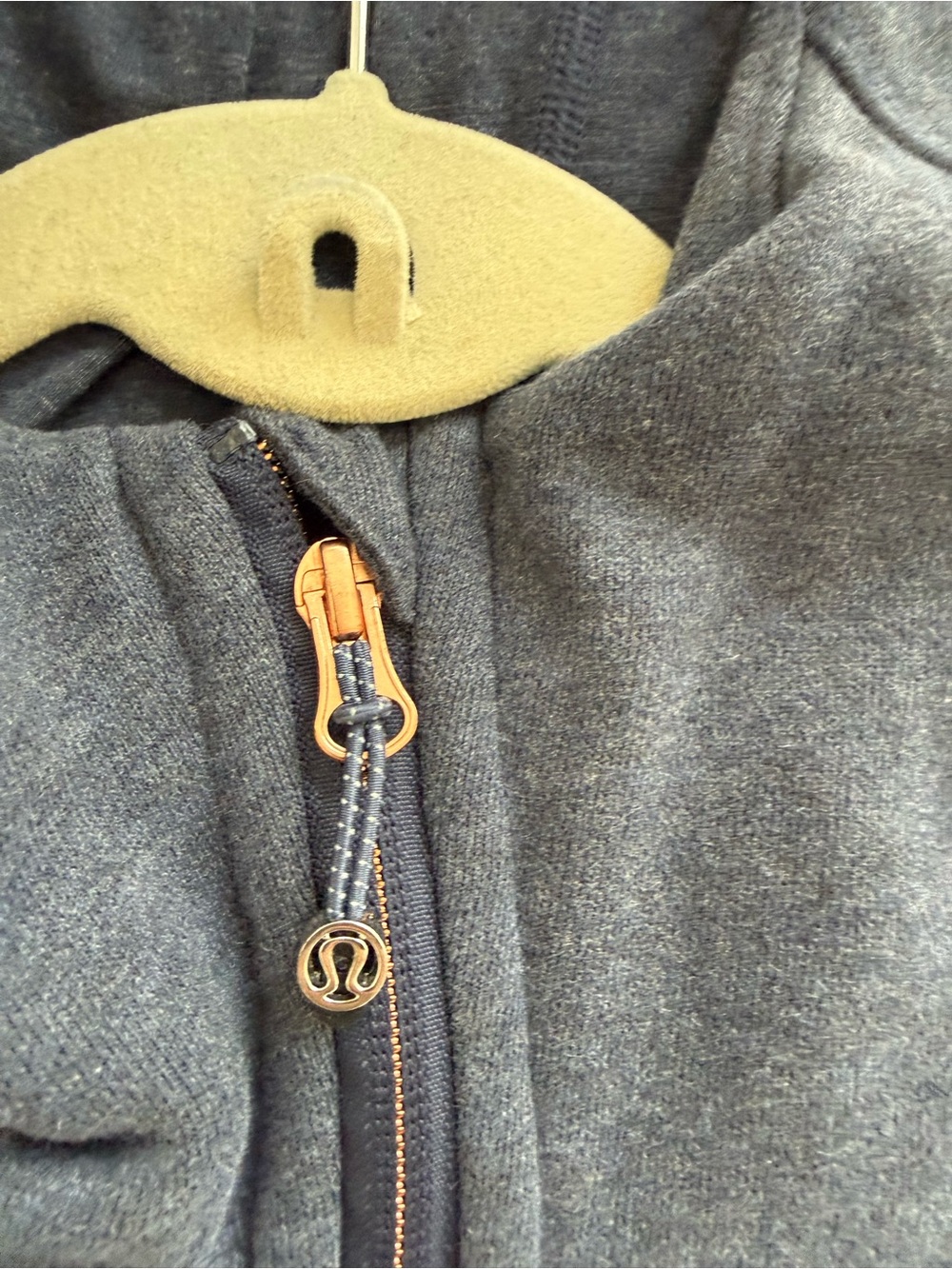 lululemon athletica Grayish blue Full-Zip Hooded scuba size 12 - Picture 4 of 6